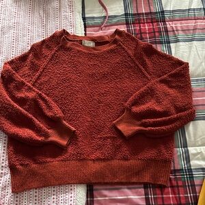 Altar'd State Textured Red Sweater